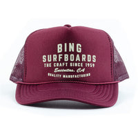 QUALITY MANUFACTURING Trucker Hat Maroon